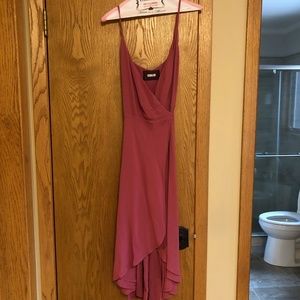 Reformation Silk Wrap Dress - Size Small - Blush